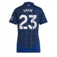 Dres Manchester United Luke Shaw #23 Gostujuci za Žensko 2024-25 Kratak Rukav